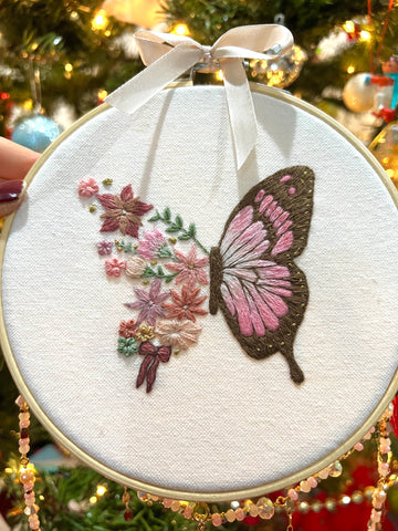 Coquette Butterfly Hoop